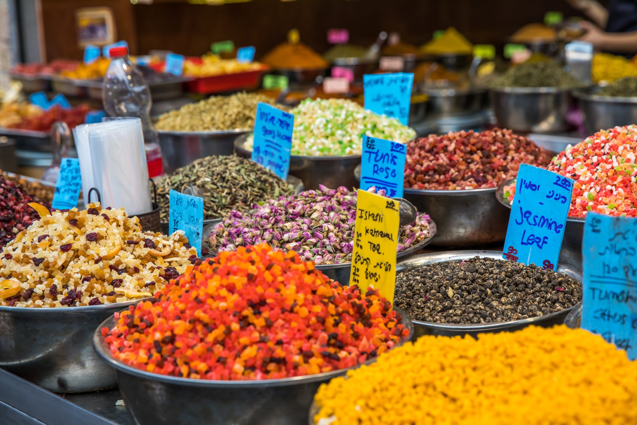 Machane Yehuda Market Herbs, Spices, and Tea Infusions